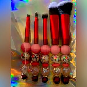 SOLD HK Beaded Makeup Brush Set